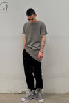 BORIS BIDJAN SABERI Short Sleeve T-Shirt TS ONE PIECE RF F035 Charcoal Gray 3 PBBS21